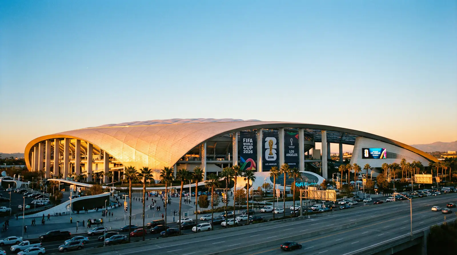 SoFi Stadium en Los Angeles, sede de partidos del Mundial 2026